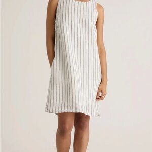 Quince Striped Linen/Cotton Mini Dress